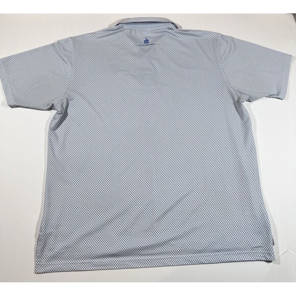 Turtleson Short Sleeve Golf Polo Shirt Geometric Print Embroidered Men s Large - Picture 9 of 10